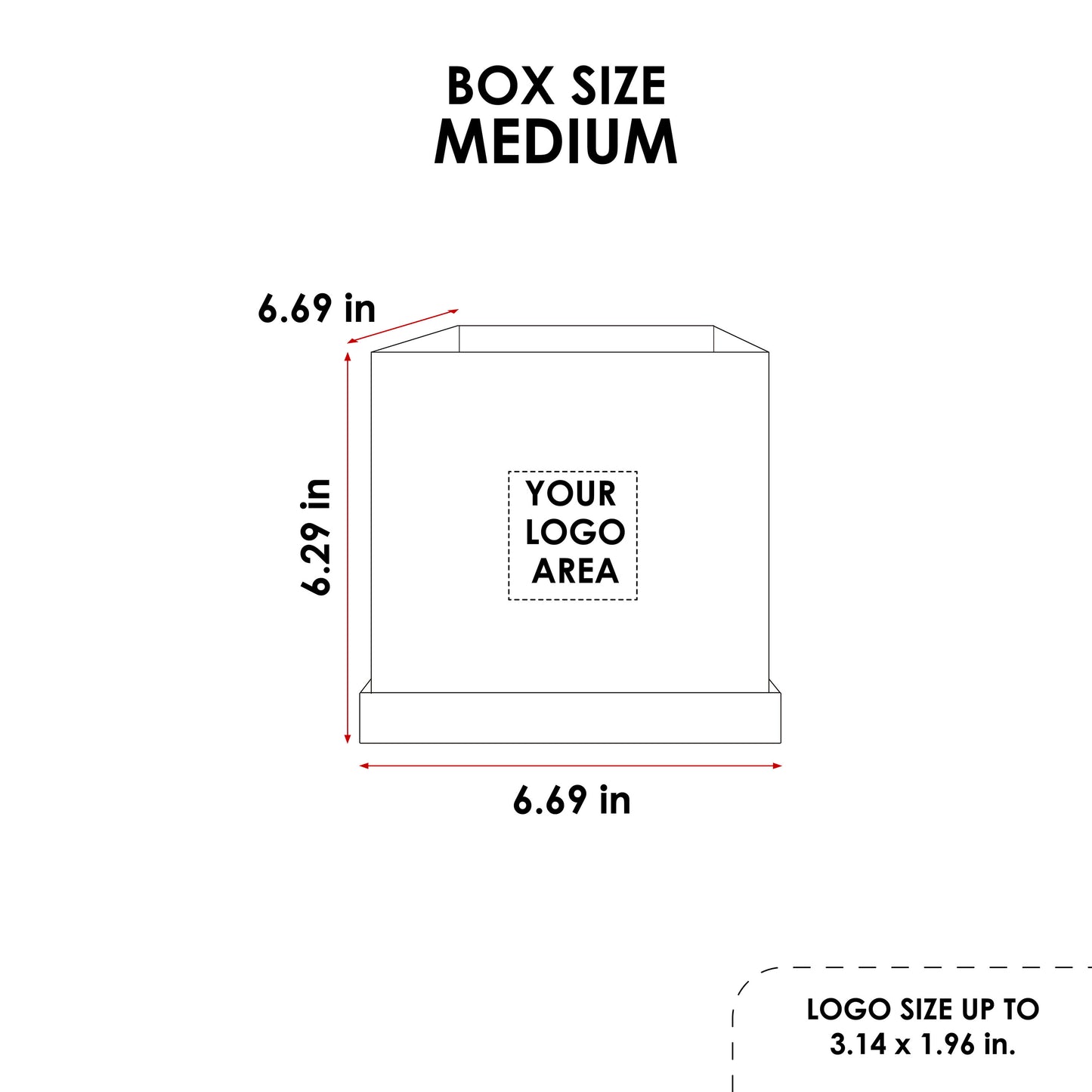 Custom Square Flower Box 5,56"x5,12"x5,56" - Pre-Assemble Ready to Use - Pack of 30 Boxes in 3 colors - CFB