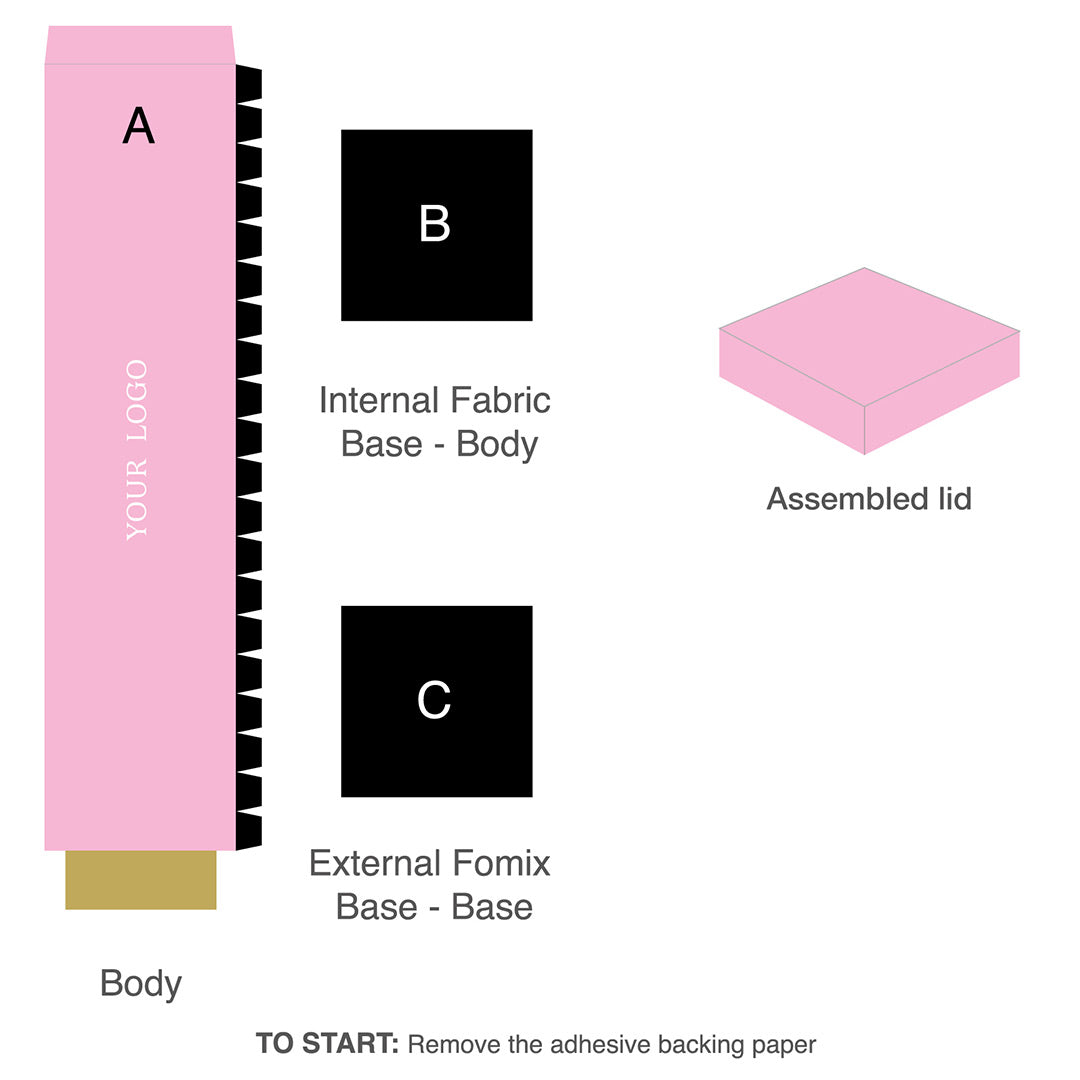 Custom Square Flower Box 4"x4"x4" - Assemble Yourself - Pack of 30 Boxes in 3 colors - CFB