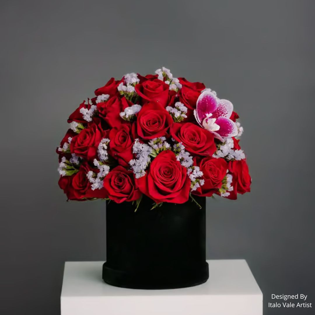 Custom Round Flower Box 5.11"x5.51" - Pre-Assemble Ready to Use - Pack of 30 Boxes in 3 colors - CFB