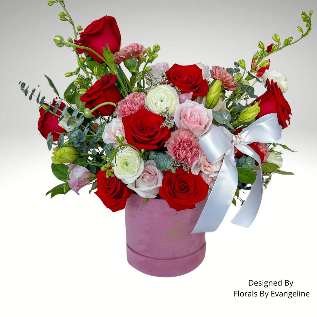 Custom Round Flower Box 5.6"x5.2"-QS