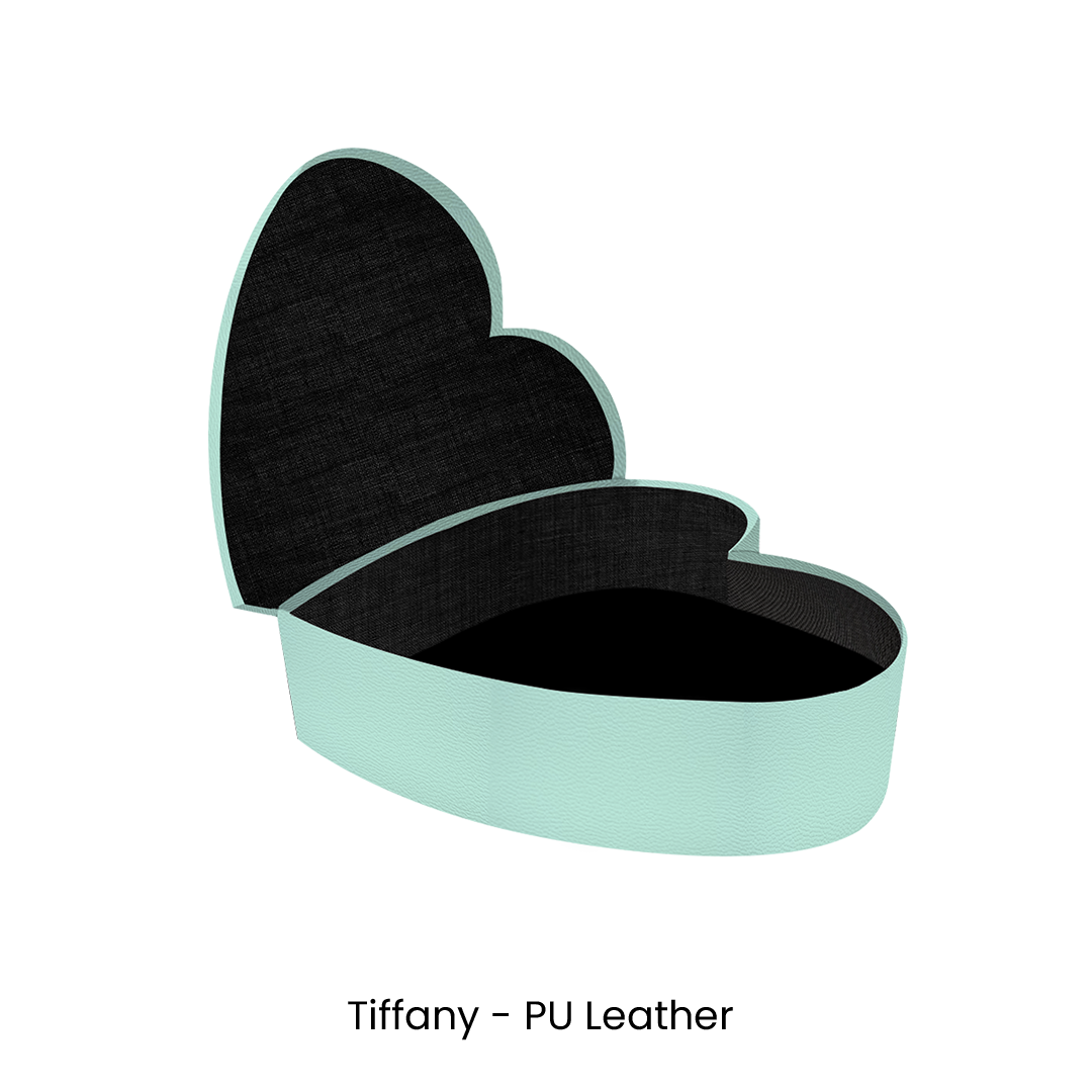 Custom Heart Flower Box 18.11"x19.68"x4.72" - Pre-Assemble Ready to Use - Pack of 30 Boxes in 3 colors - CFB