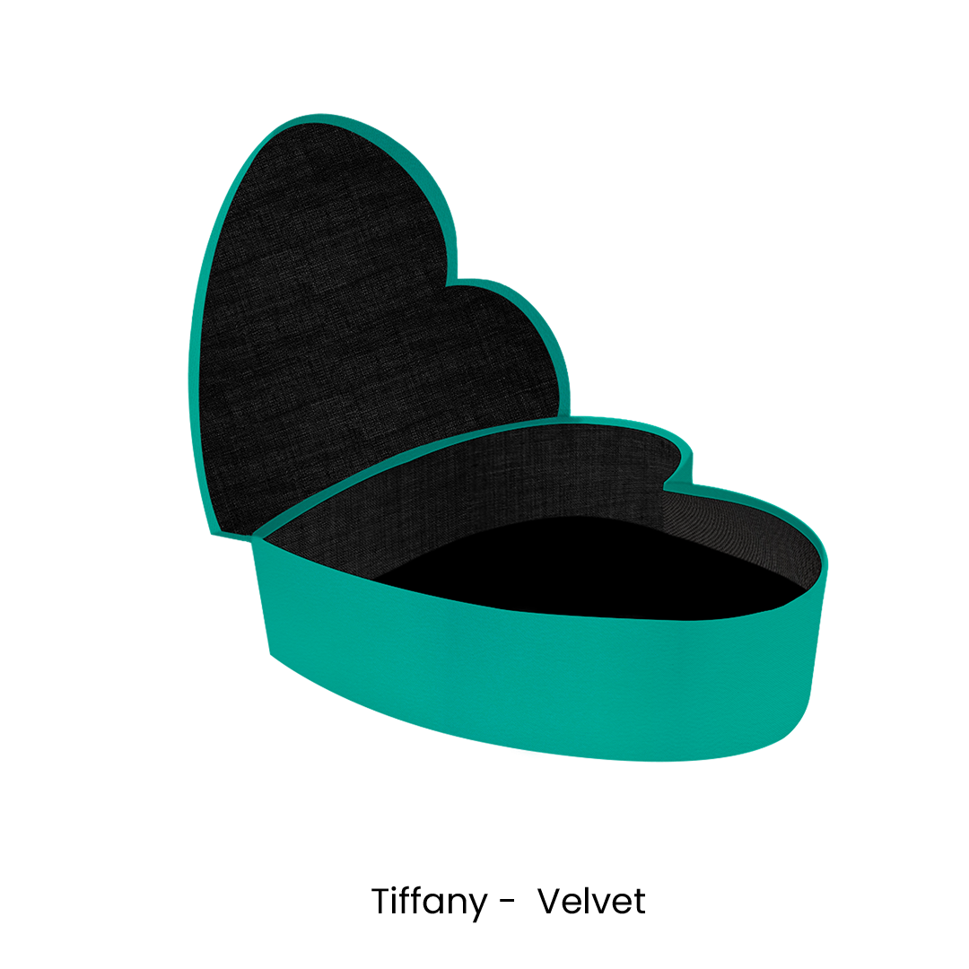 Custom Heart Flower Box 18.11"x19.68"x4.72" - Pre-Assemble Ready to Use - Pack of 30 Boxes in 3 colors - CFB
