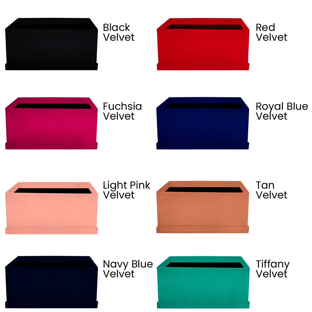 Custom Rectangular Flower Box 32"x20"x15" - Assemble Yourself - Pack of 30 Boxes in 3 colors - CFB