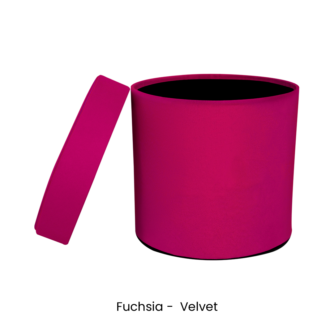 Custom Round Flower Box 5.11"x5.51" - Pre-Assemble Ready to Use - Pack of 30 Boxes in 3 colors - CFB