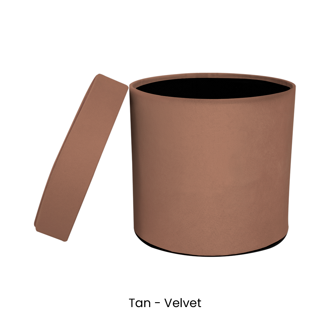 Custom Round Flower Box 5.11"x5.51" - Pre-Assemble Ready to Use - Pack of 30 Boxes in 3 colors - CFB