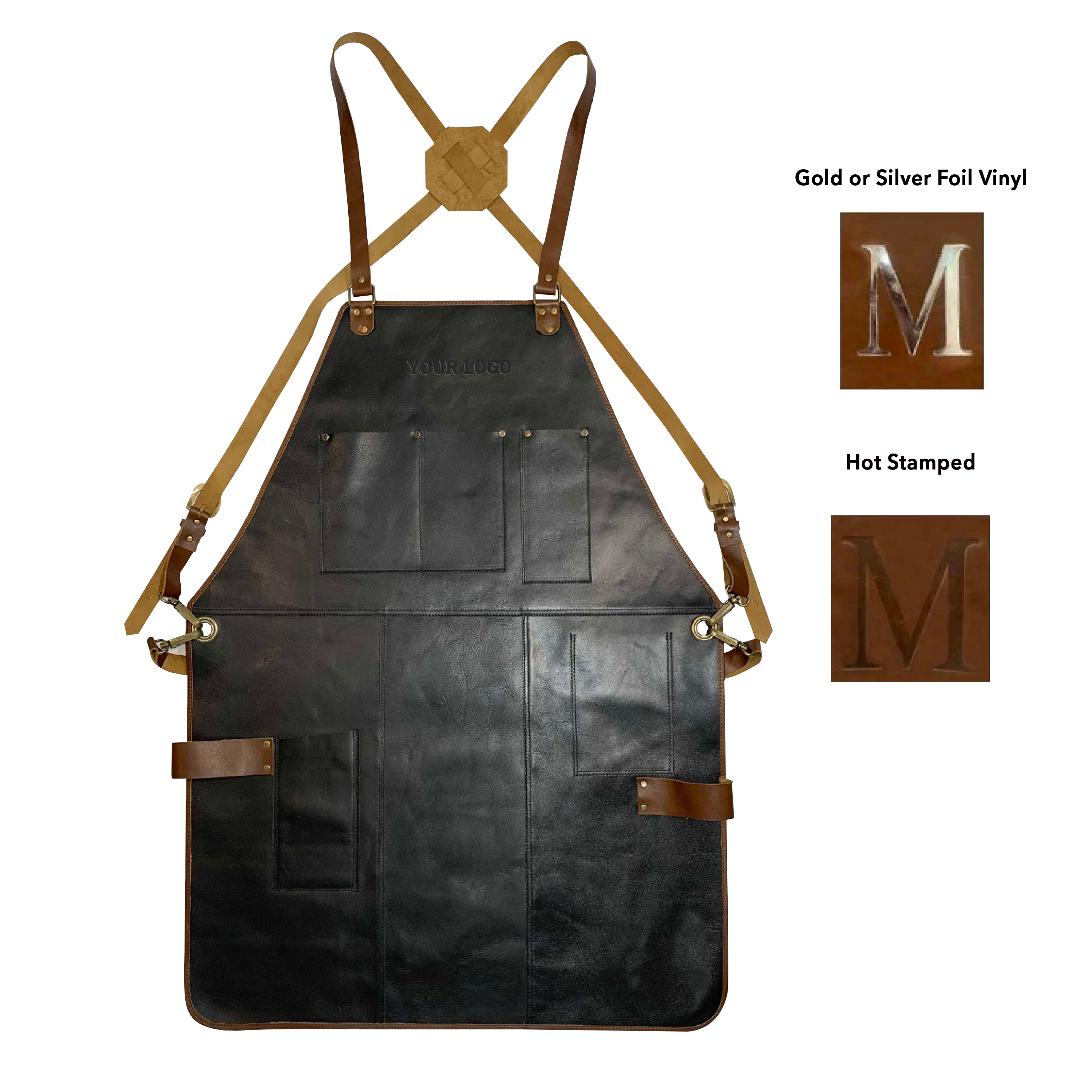 Rustic Leather Apron - Black - BMade