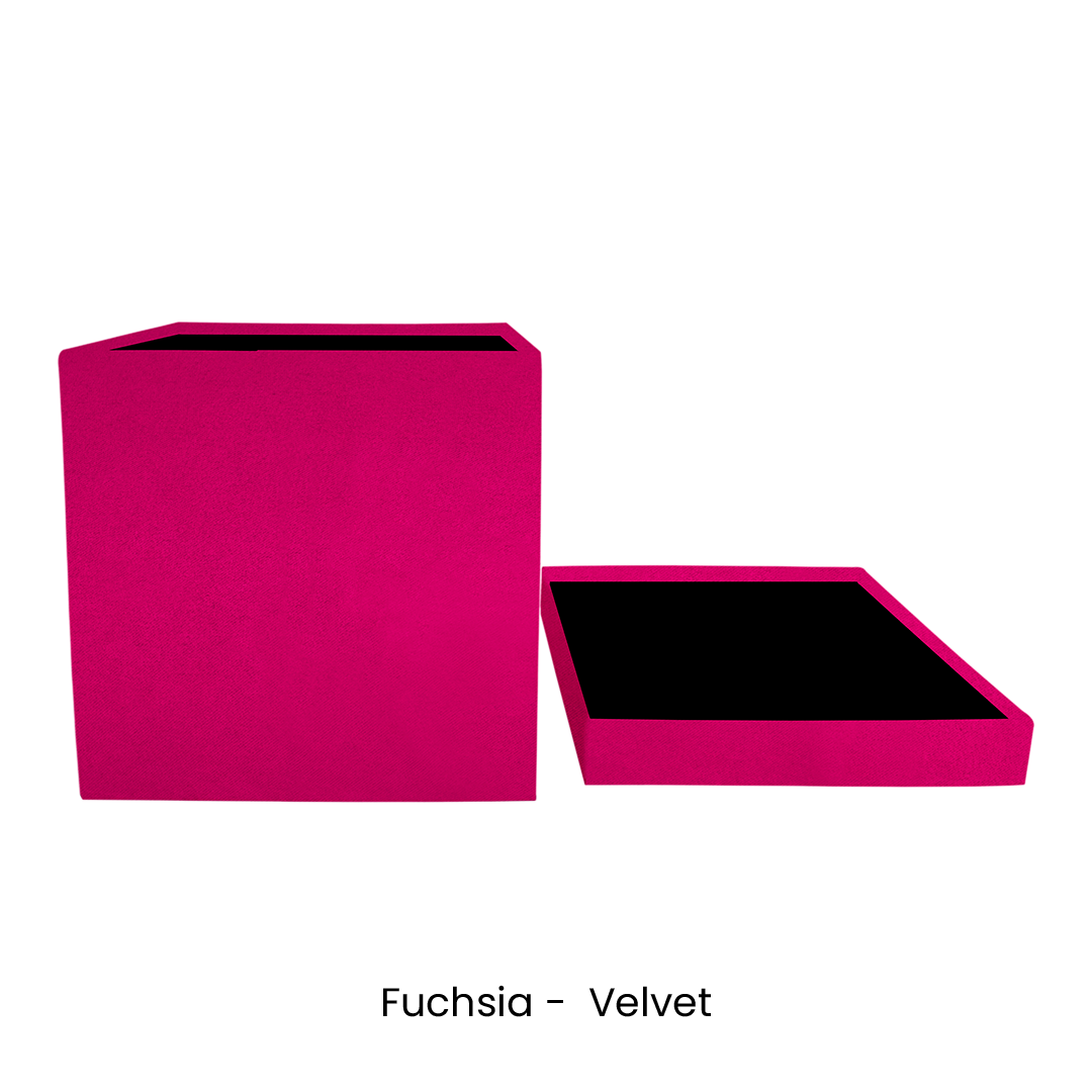 Custom Square Flower Box 5,56"x5,12"x5,56" - Pre-Assemble Ready to Use - Pack of 30 Boxes in 3 colors - CFB