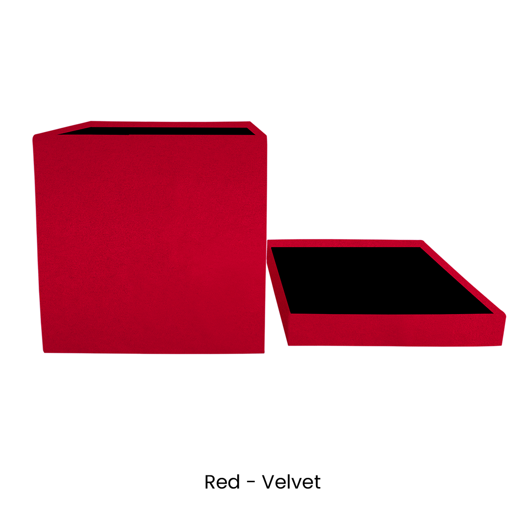 Custom Square Flower Box 5,56"x5,12"x5,56" - Pre-Assemble Ready to Use - Pack of 30 Boxes in 3 colors - CFB