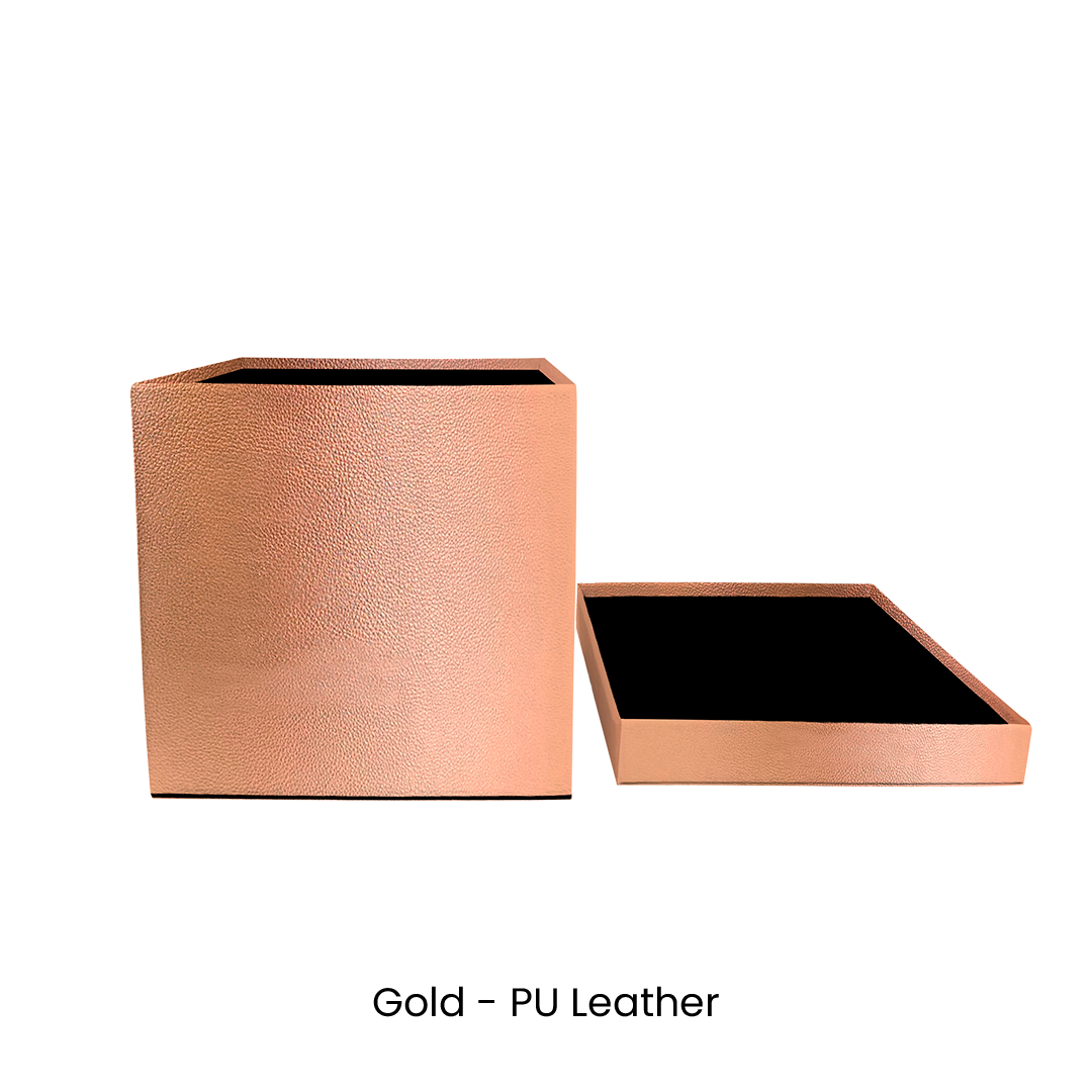Custom Square Flower Box 5,56"x5,12"x5,56" - Pre-Assemble Ready to Use - Pack of 30 Boxes in 3 colors - CFB
