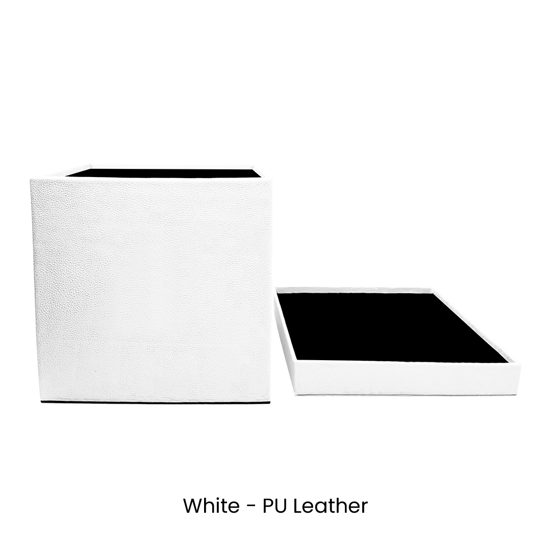 Custom Square Flower Box 5,56"x5,12"x5,56" - Pre-Assemble Ready to Use - Pack of 30 Boxes in 3 colors - CFB