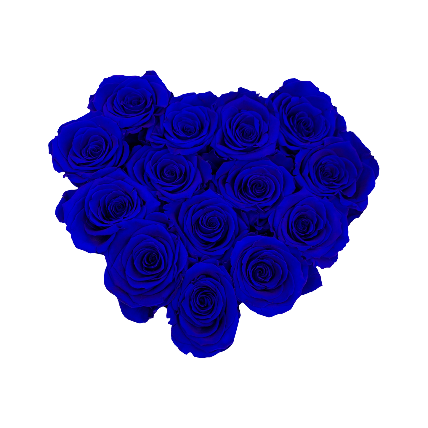 LUXURY 11-13 PRESERVED ROSES ARRANGEMENT - HEART PU LEATHER BOX - BMade