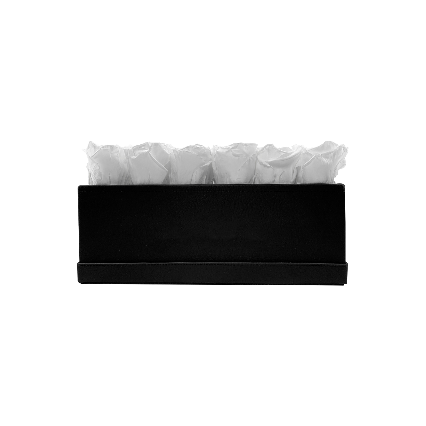 LUXURY 12 PRESERVED ROSE ARRANGEMENT - RECTANGULAR PU LEATHER BOX - BMade