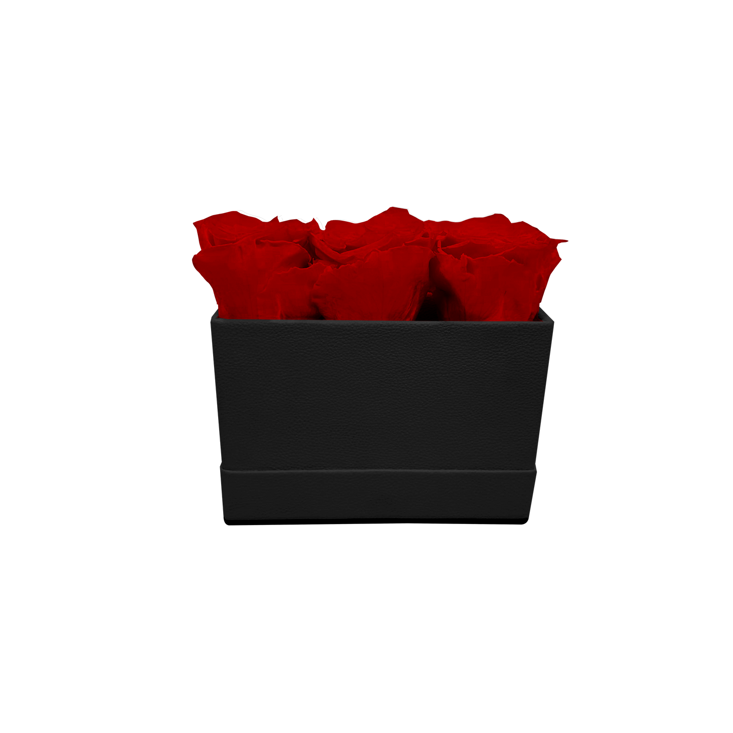 LUXURY 3 PRESERVED ROSE ARRANGEMENT - RECTANGULAR PU LEATHER BOX - BMade