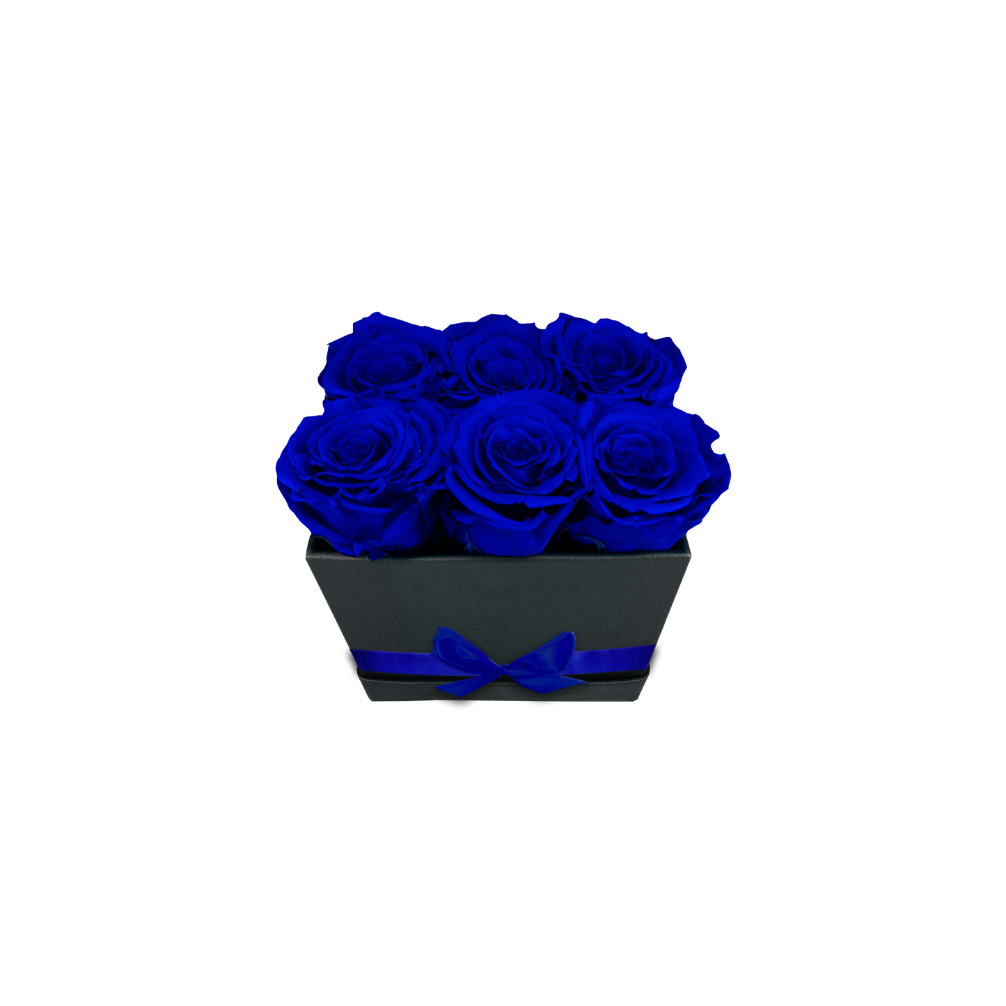 ARREGLO DE LUJO DE 6 ROSAS PRESERVADAS ROSEAMOR - CAJA RECTANGULAR