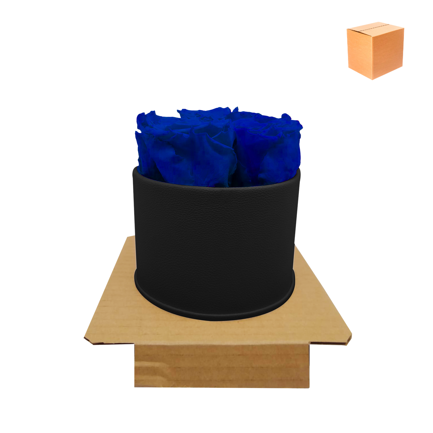 LUXURY ROSEAMOR 5 PRESERVED ROSES ARRANGEMENT - ROUND BOX - BMade