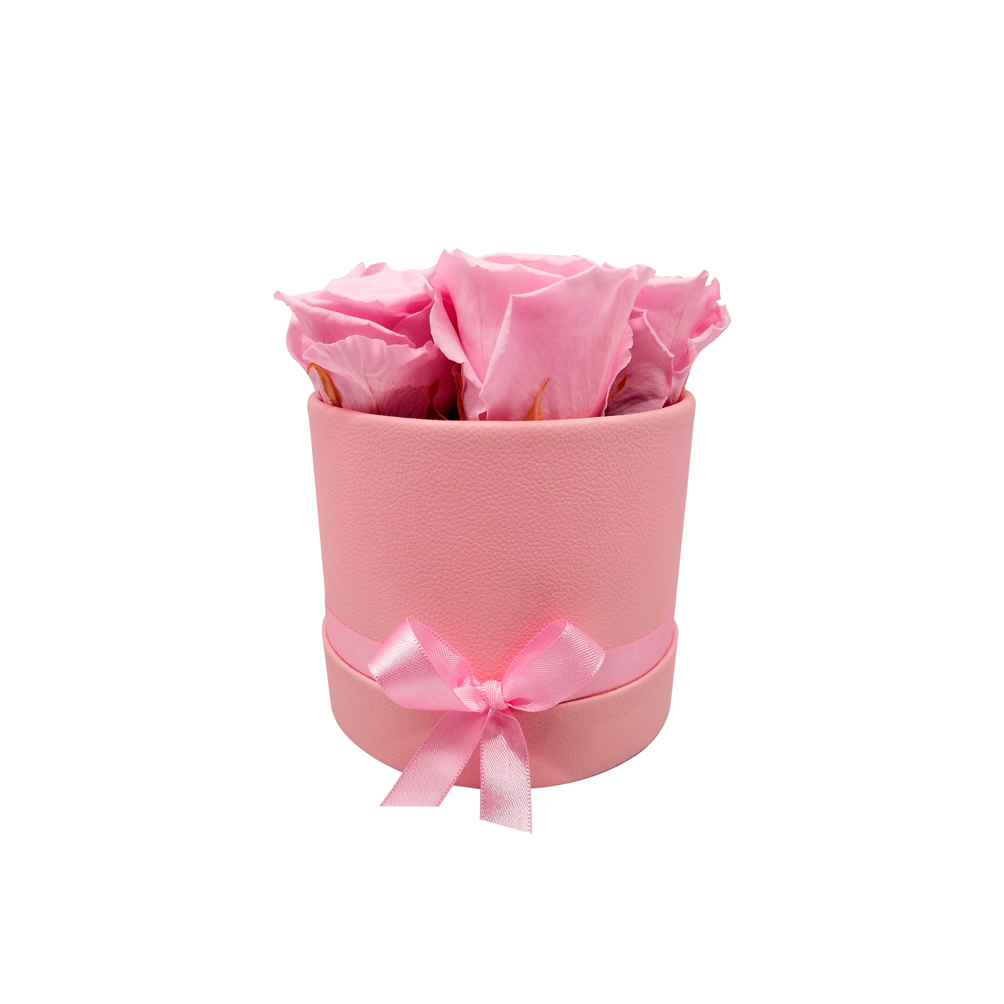 LUXURY ROSEAMOR 5 PRESERVED ROSES ARRANGEMENT - ROUND BOX - BMade