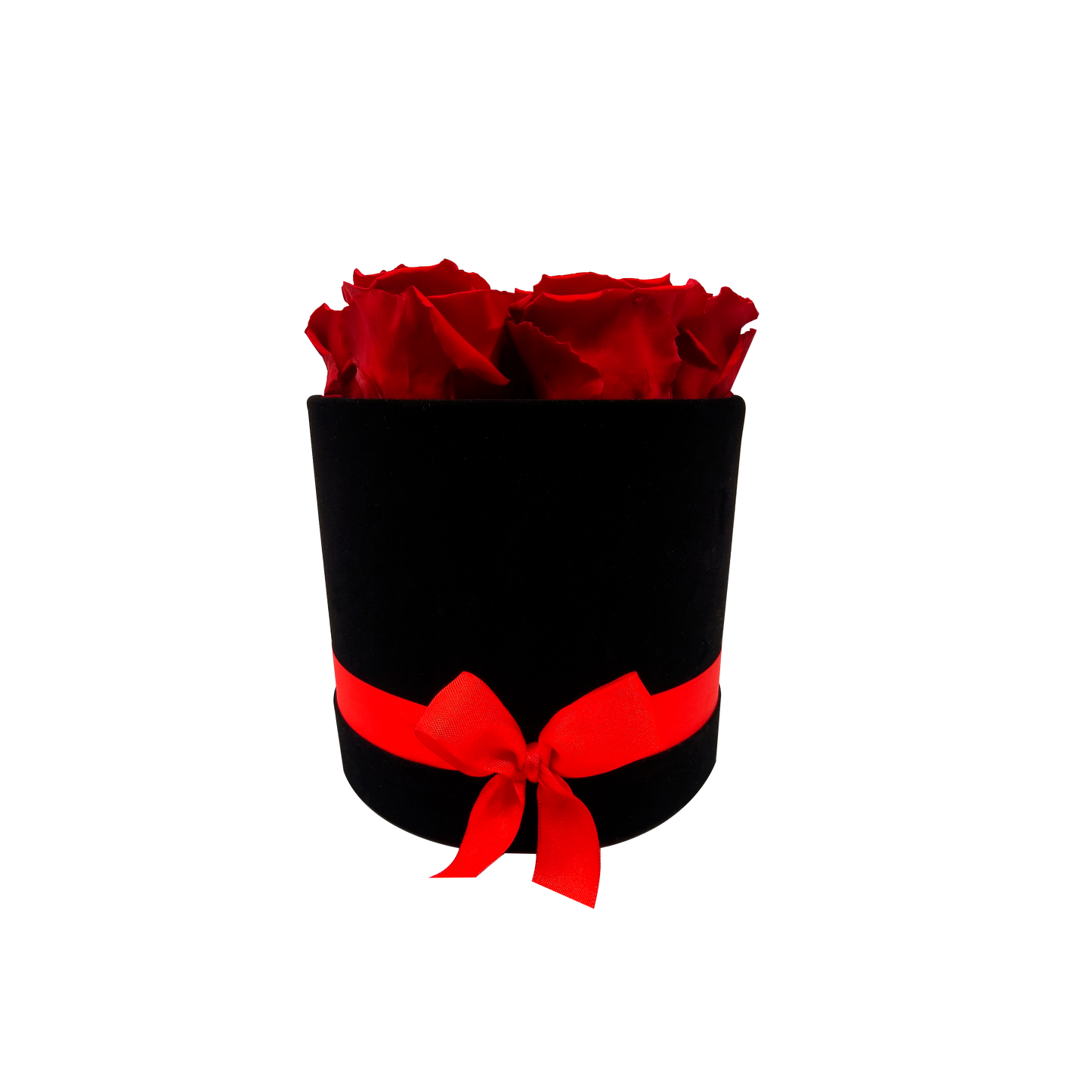 LUXURY ROSEAMOR 7 PRESERVED ROSES ARRANGEMENT - ROUND BOX - BMade