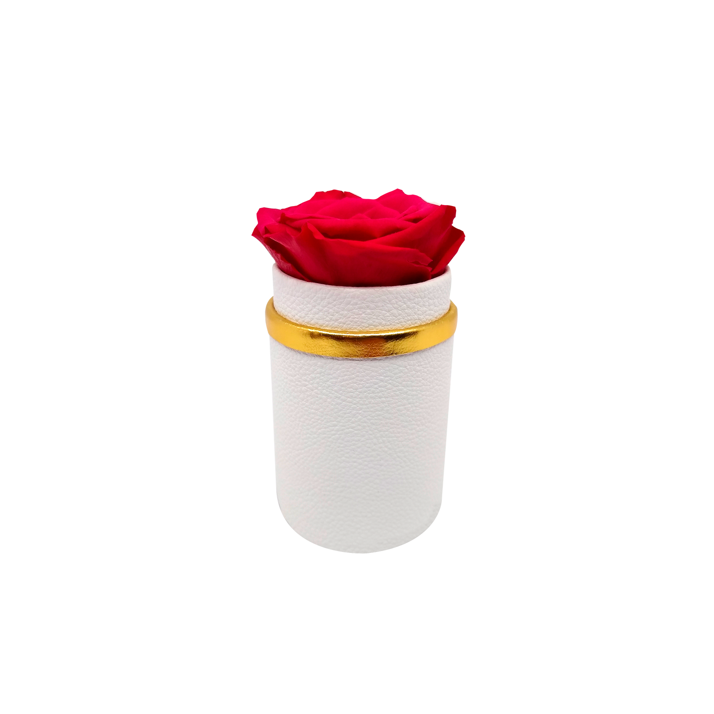 LUXURY 1 ROSEAMOR PRESERVED ROSE ARRANGEMENT - MEDIUM ROUND BOX - BMade
