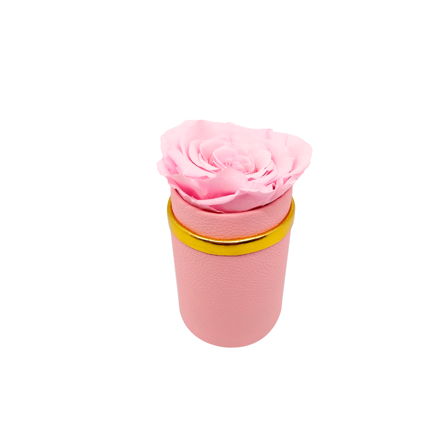 LUXURY 1 ROSEAMOR PRESERVED ROSE ARRANGEMENT - MEDIUM ROUND BOX - BMade