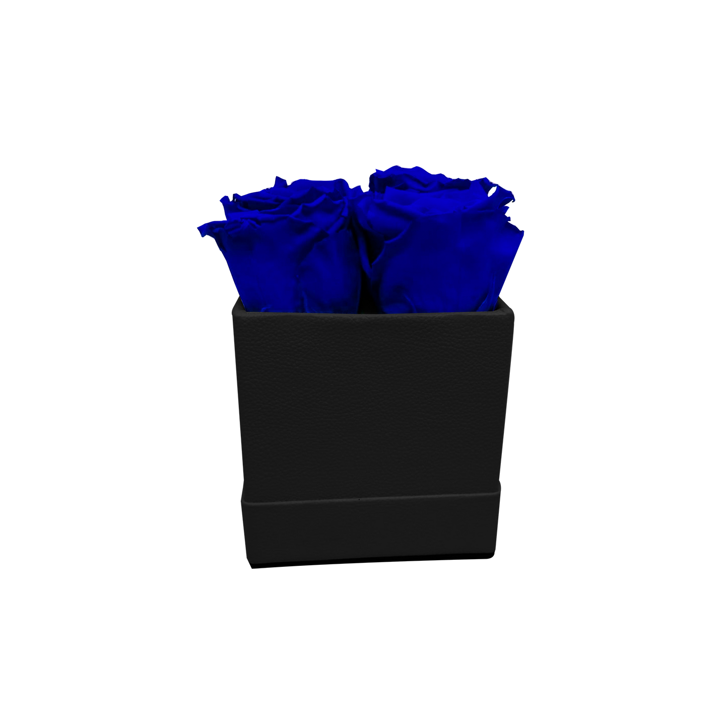 LUXURY ROSEAMOR 4 PRESERVED ROSES ARRANGEMENT - SQUARE PU LEATHER BOX - BMade