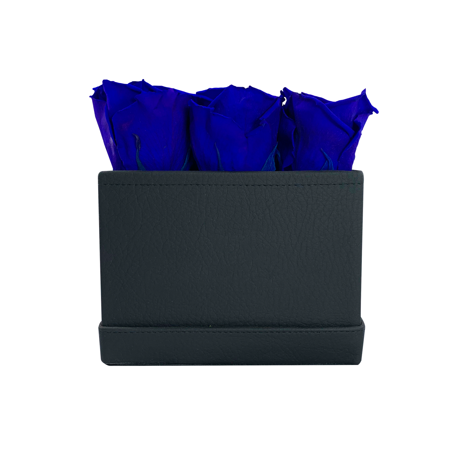 LUXURY 9 PRESERVED ROSES ARRANGEMENT - SQUARE PU LEATHER BOX - BMade