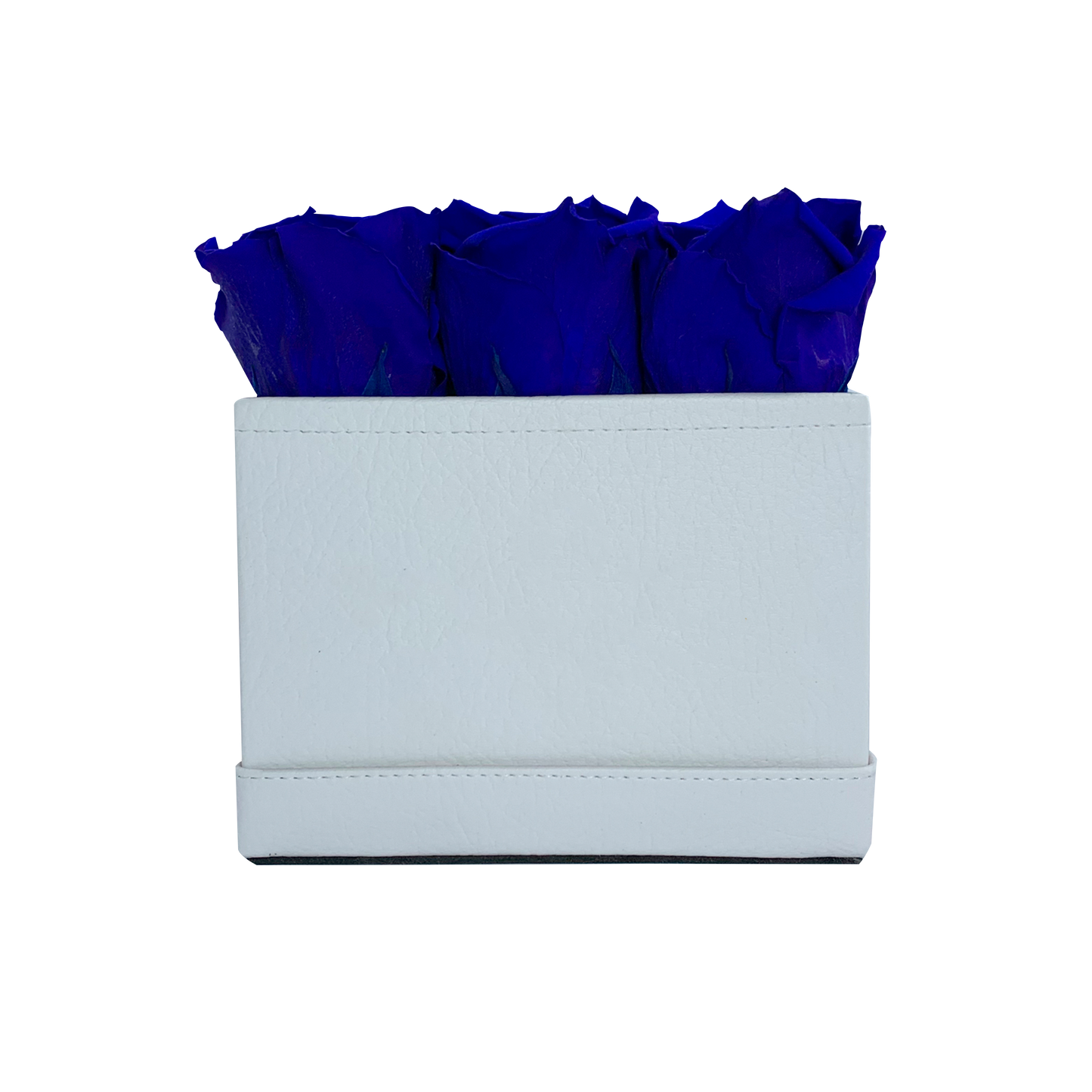 LUXURY 9 PRESERVED ROSES ARRANGEMENT - SQUARE PU LEATHER BOX - BMade