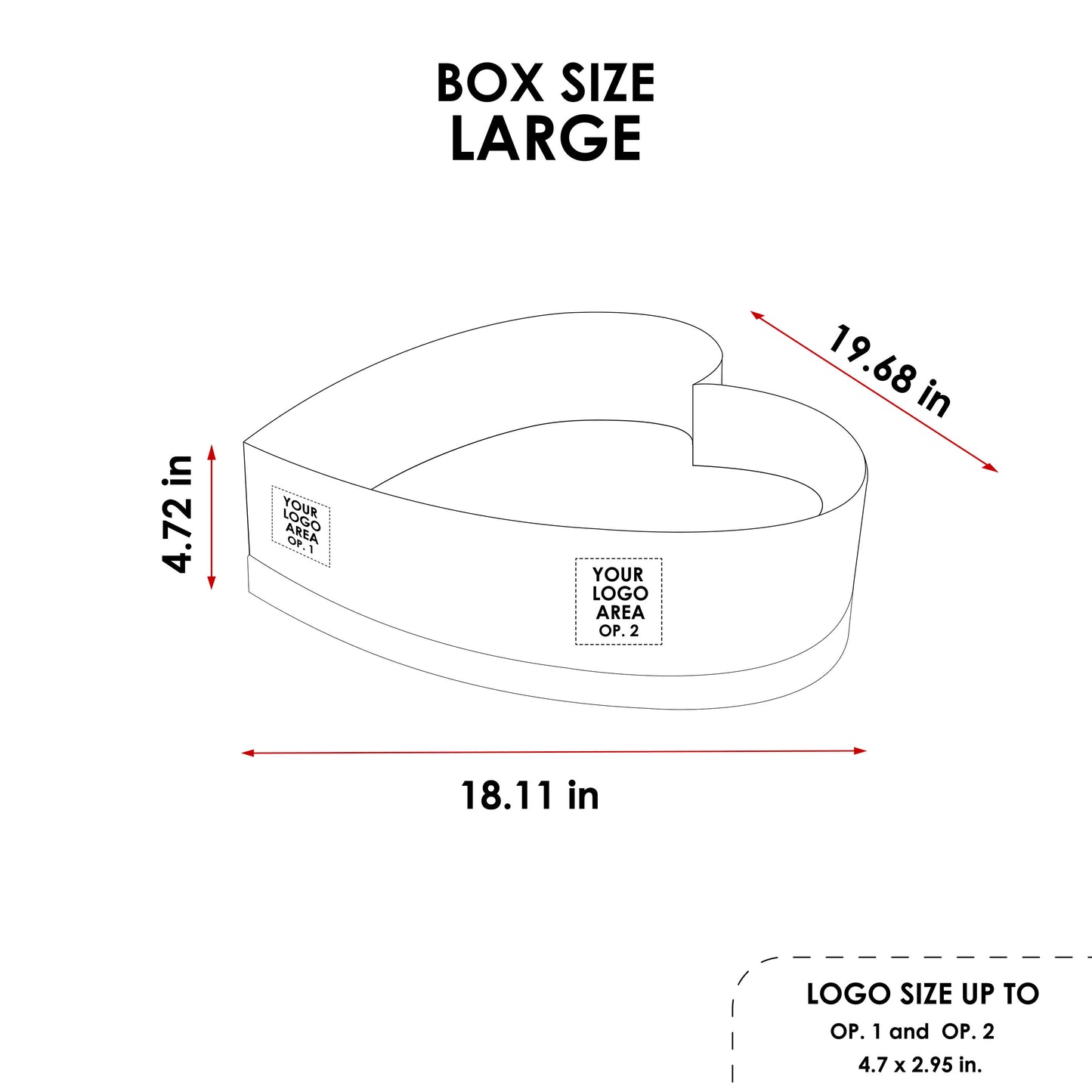 Custom Heart Flower Box 18.11"x19.68"x4.72" - RTU Custom | Pre-Assemble Ready to Use - Perfect for Floral Arrangements / Gift Packaging - Pack of 30 Boxes CFB