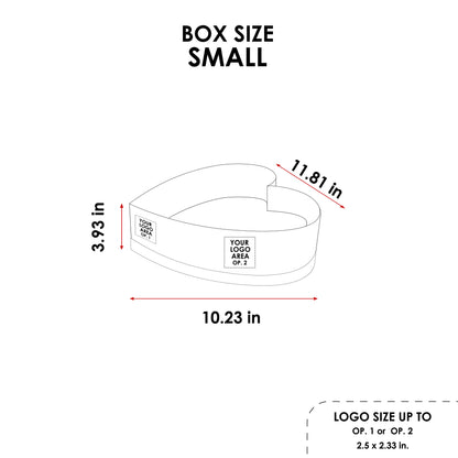 Kit 3 different sizes Custom Heart Flower Boxes 3 in 1 - RTU Custom | Pre-Assemble Ready to Use - Perfect for Floral Arrangements / Gift Packaging - Pack of 10 Boxes CFB