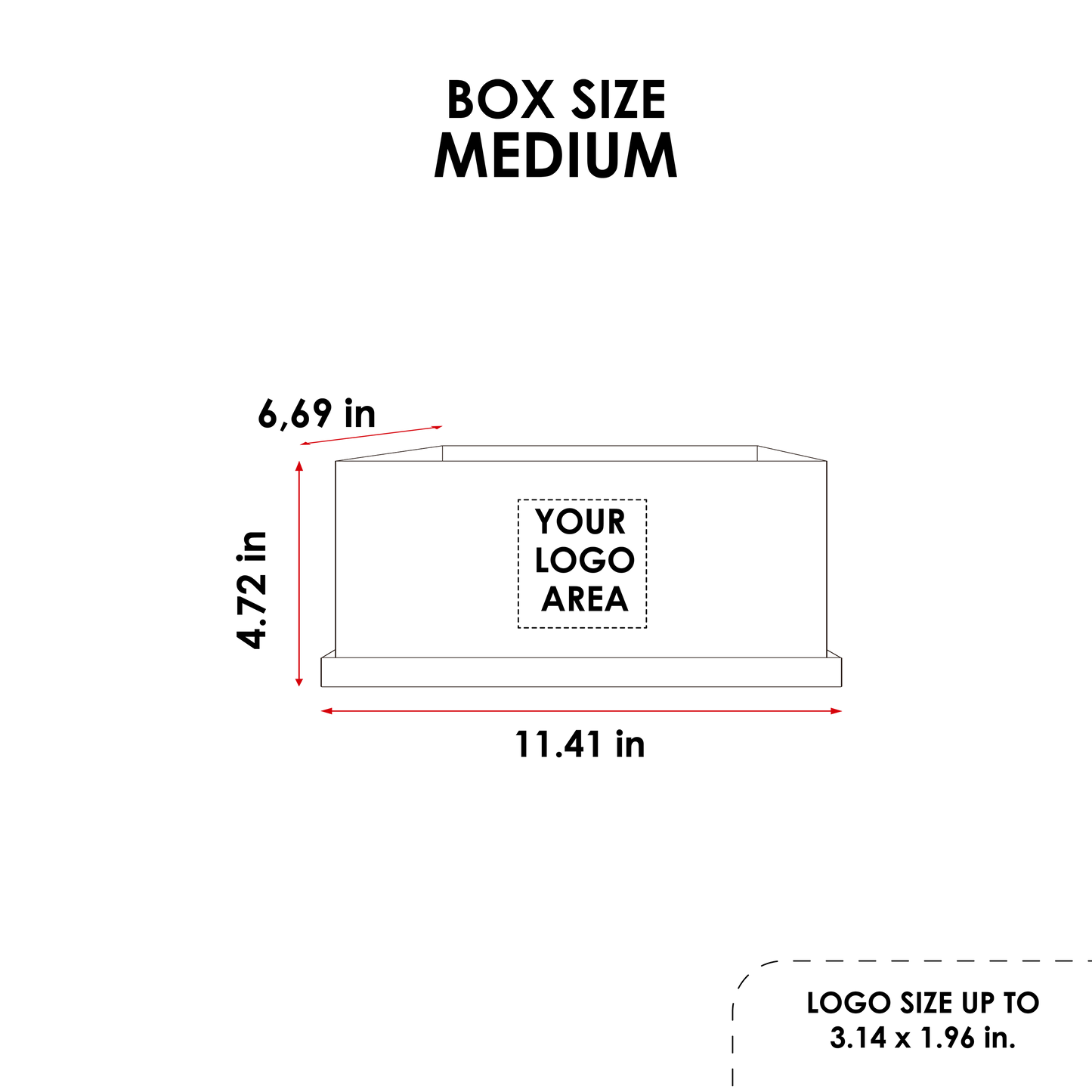 Rectangular shape box - Suede Black