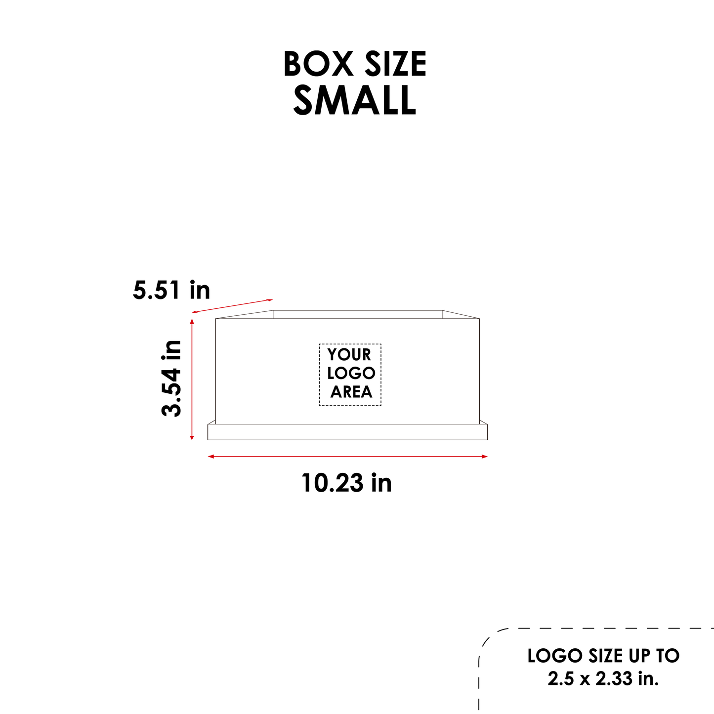 Rectangular shape box - Velvet Red