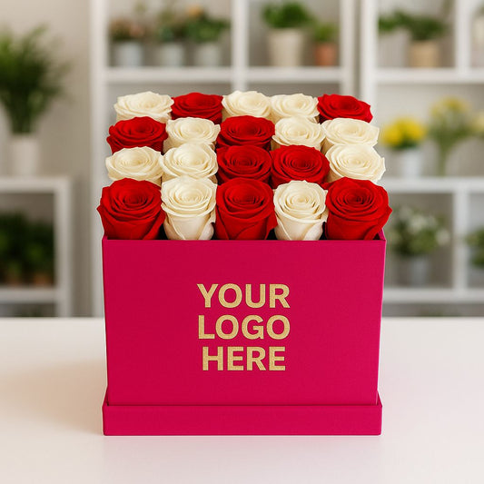 Custom Square Flower Box 8"x8"x8" -QS