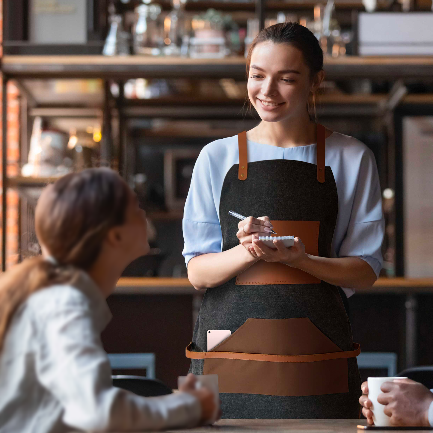 Canvas & Leather Apron - Black