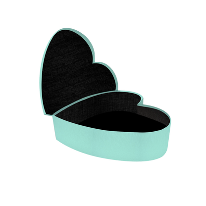 Heart shape box - PU Leather Mint - BMade