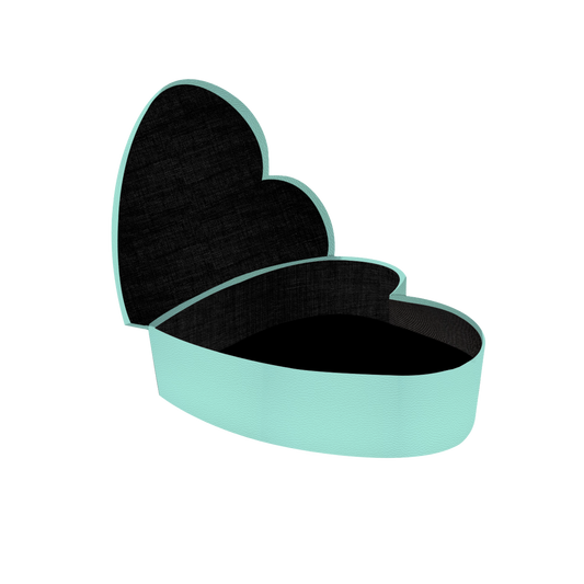 Heart shape box - PU Leather Mint