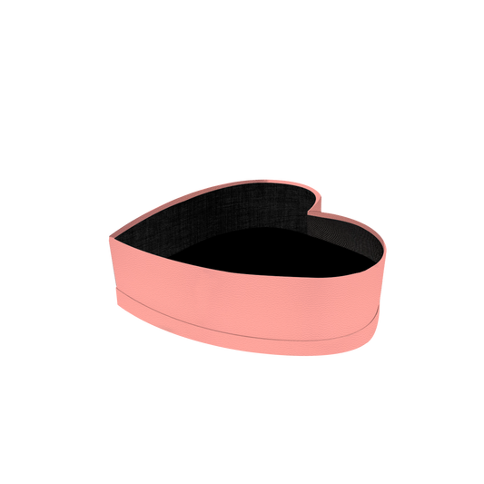Heart shape box - PU Leather Pink