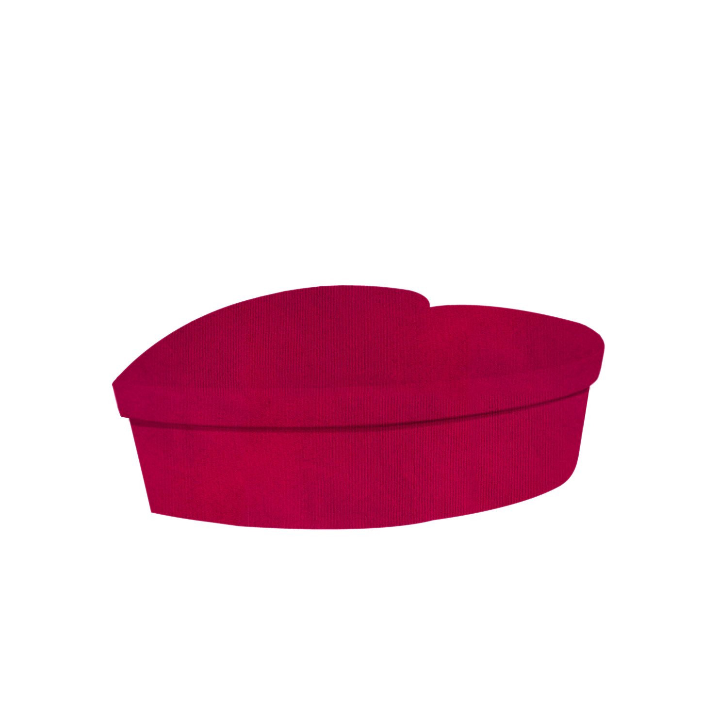 Heart shape box - Suede Fucsia