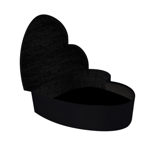 Heart shape box - Velvet Black