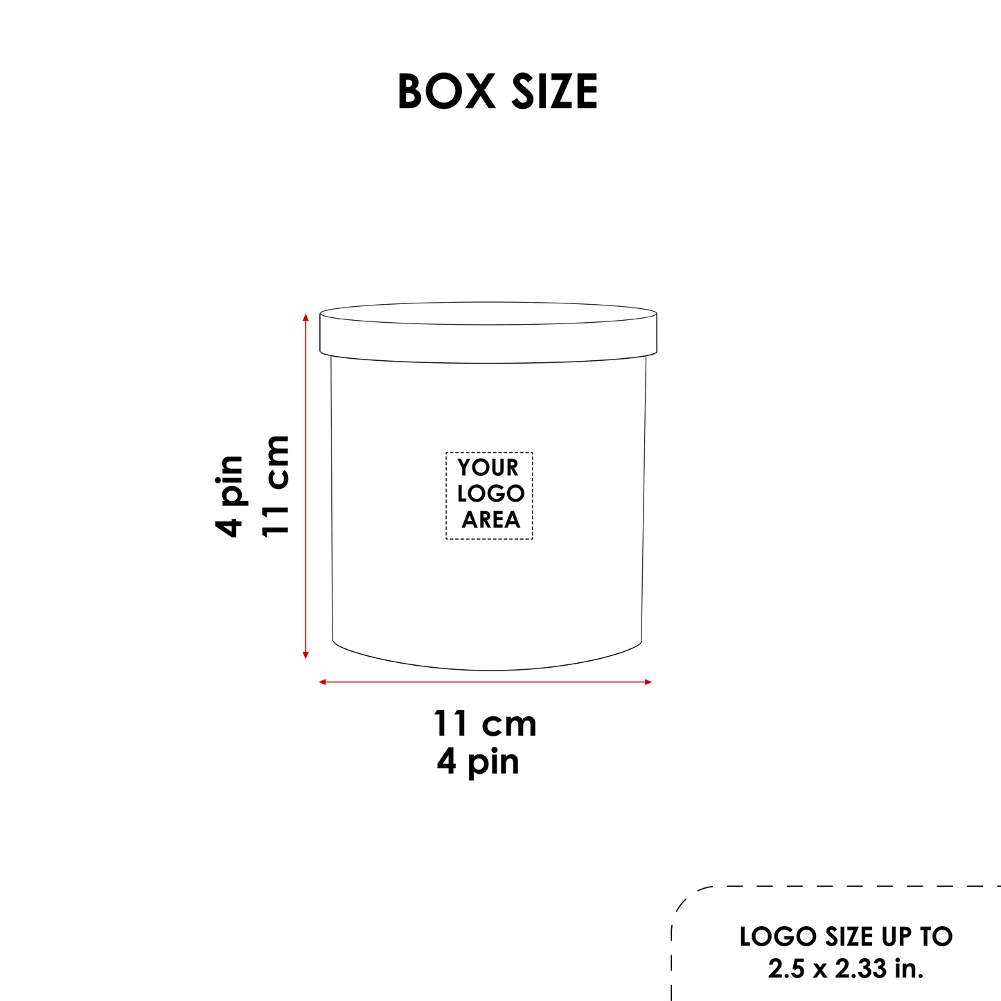 Kit 9 different sizes round and square boxes 9 in 1 - Velvet Black