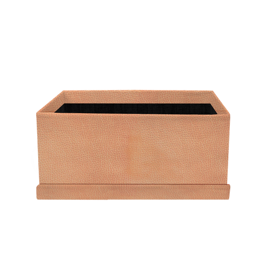 Rectangular shape box - PU Leather Gold