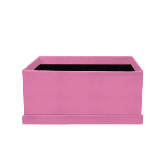 Rectangular shape box - PU Leather Pink