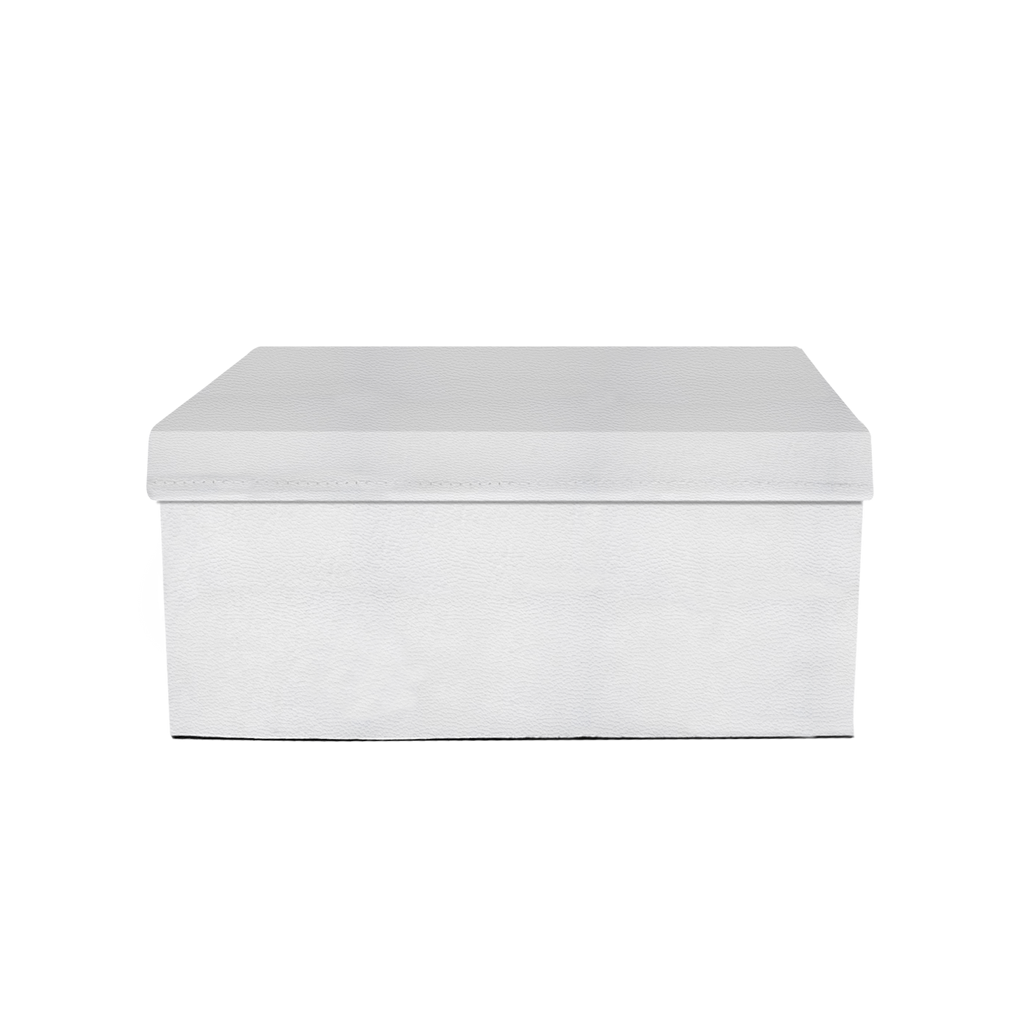 Rectangular shape box - PU Leather White