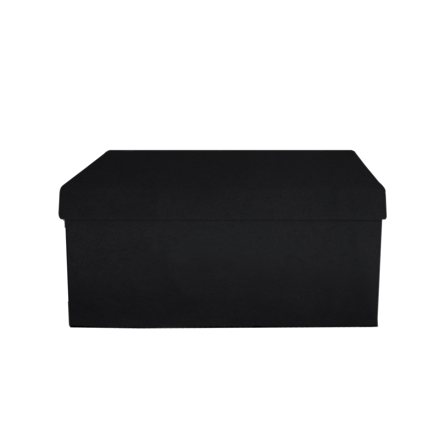 Caja de forma rectangular - Gamuza Negra