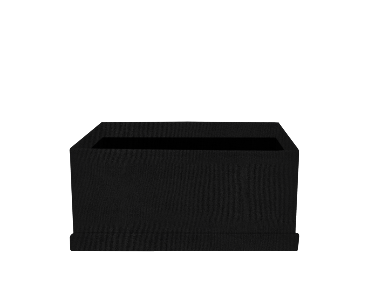 Rectangular shape box - Suede Black