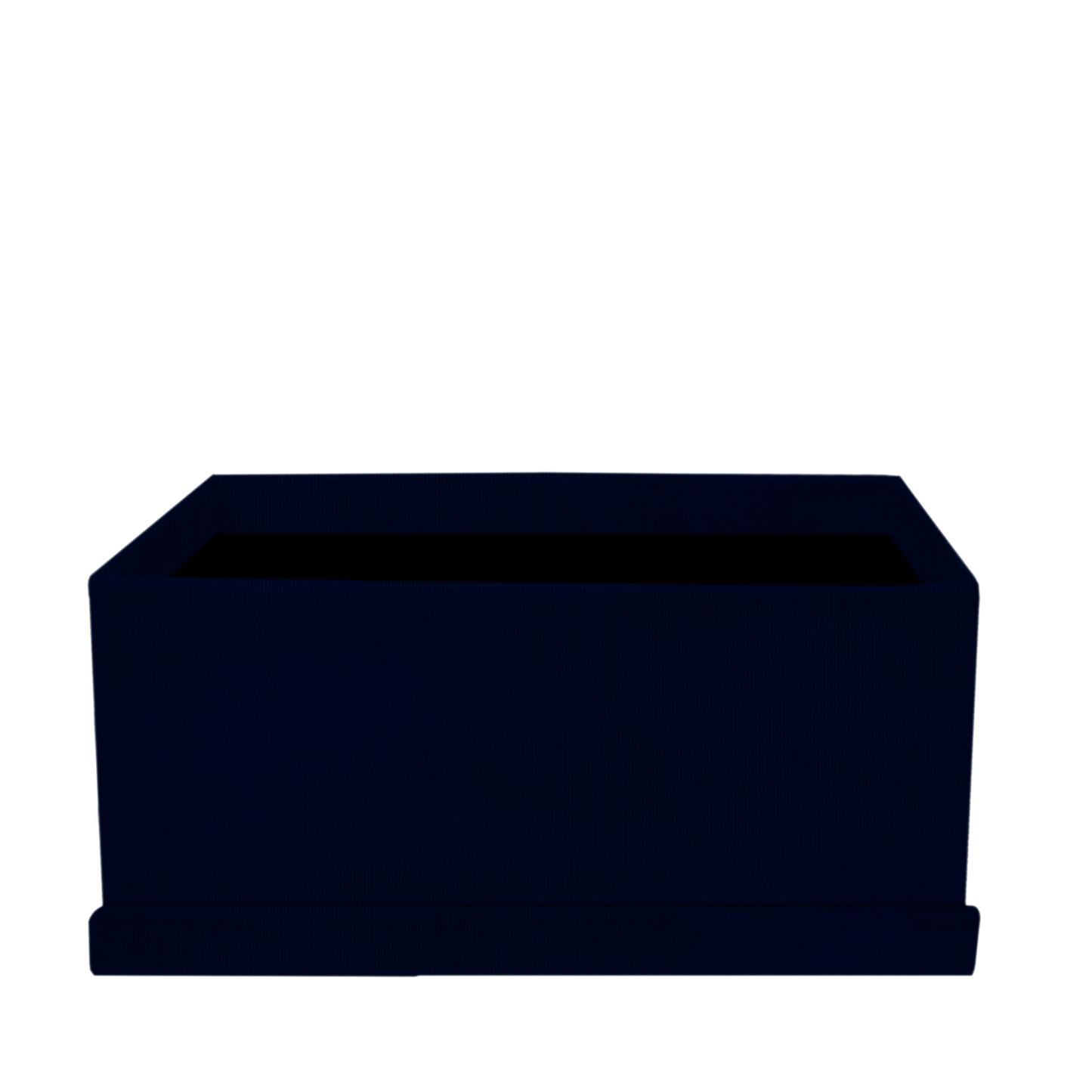 Kit 3 different sizes rectangular shape boxes 3 in 1 - Suede Navy Blue