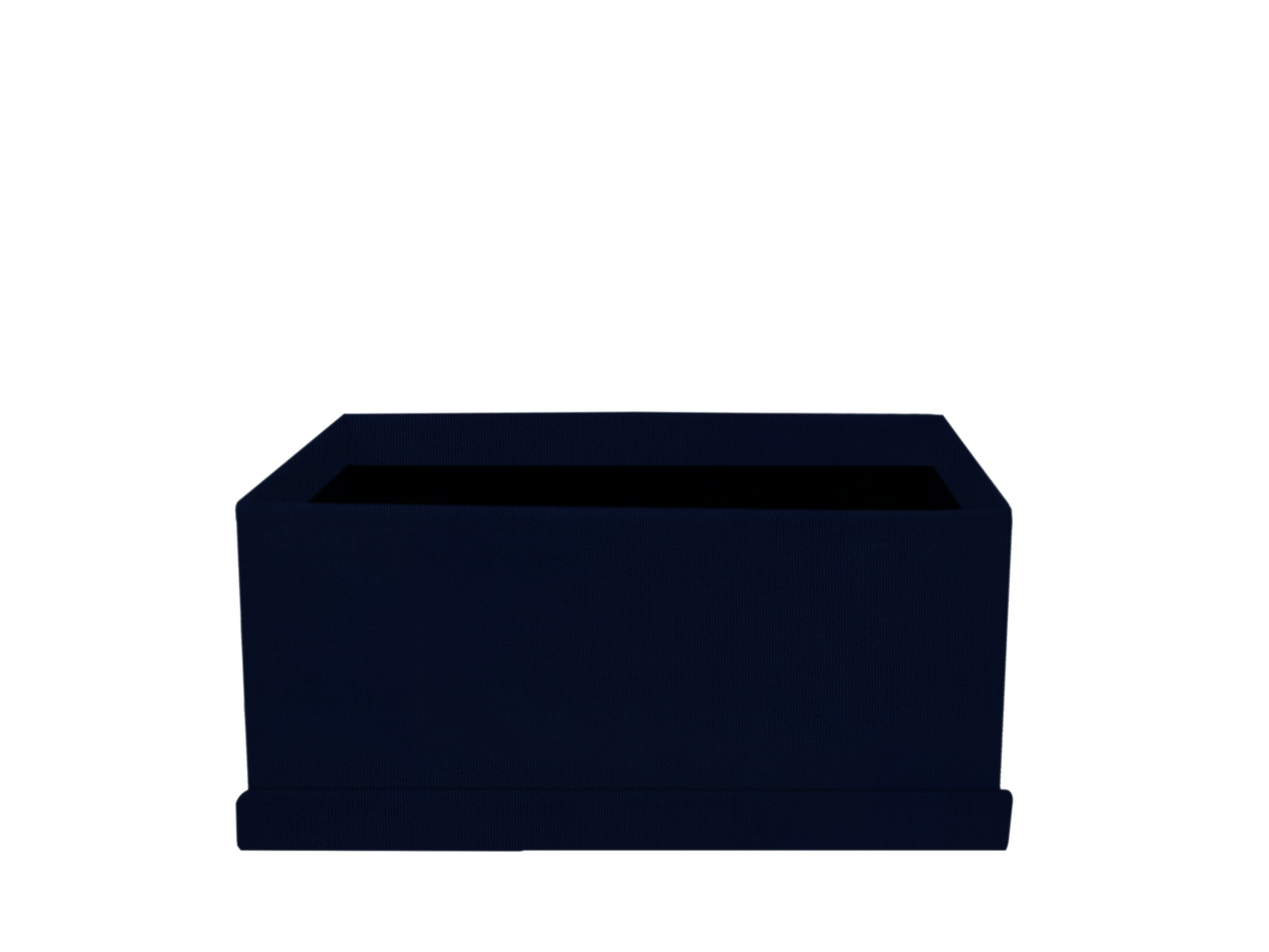 Rectangular shape box - Suede Navy Blue