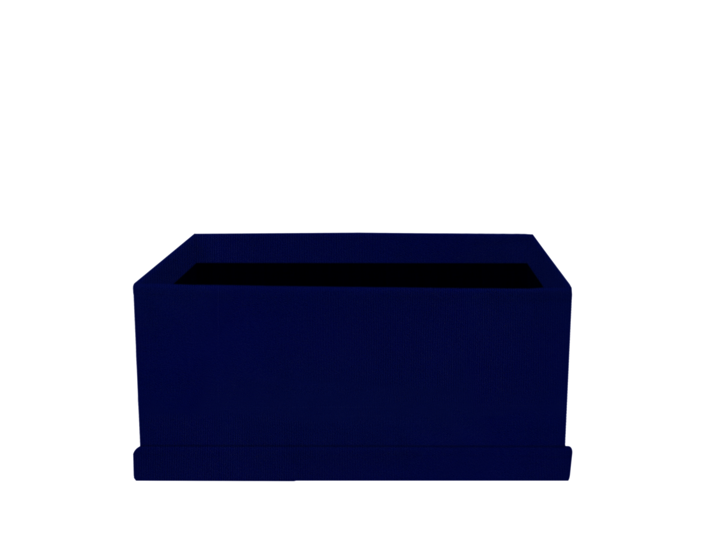 Caja de forma rectangular - Suede Royal Blue