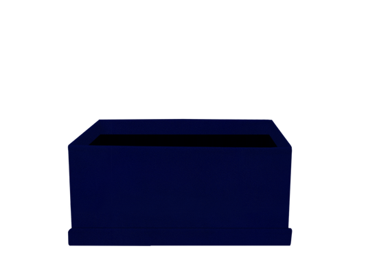 Rectangular shape box - Suede Royal Blue