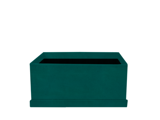 Rectangular shape box - Suede Turquoise