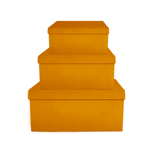 Kit 3 different sizes rectangular shape boxes 3 in 1 - Velvet Honey