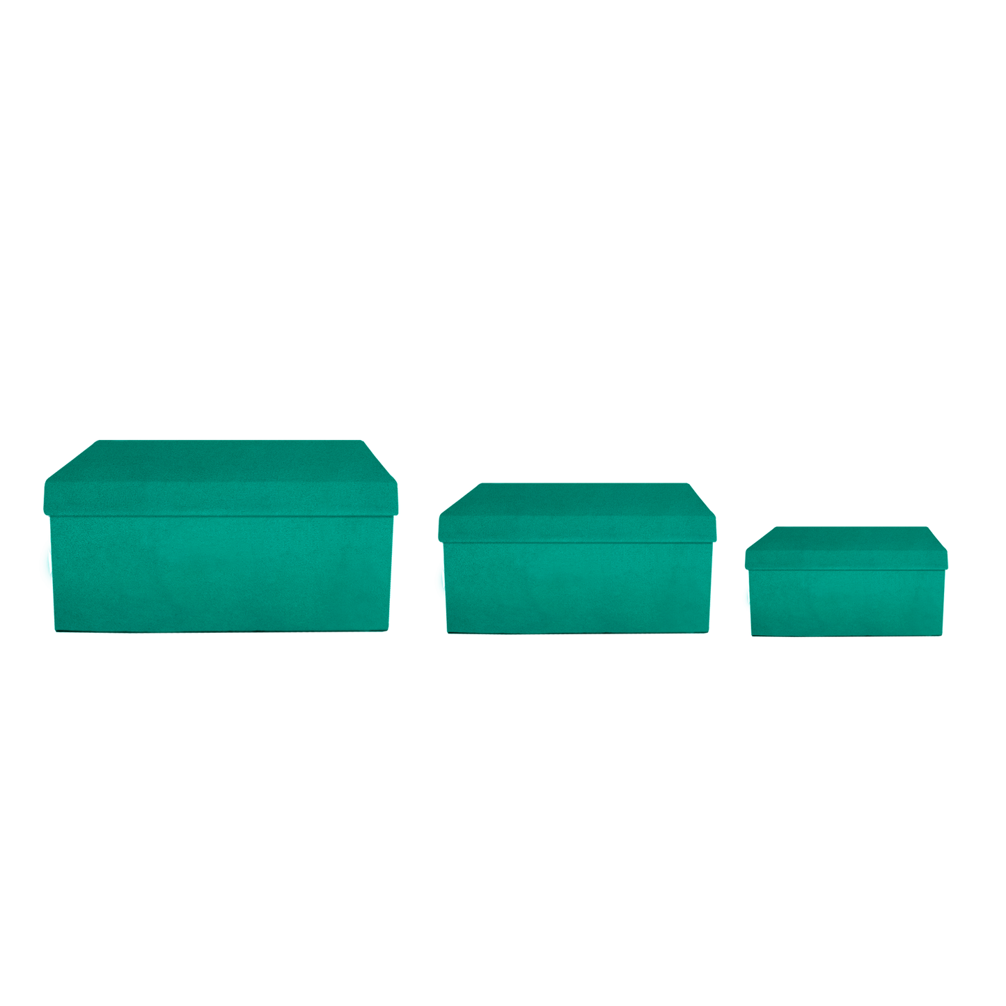 Kit 3 different sizes rectangular shape boxes 3 in 1 - Velvet Mint